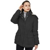 WenVen Women’s Winter Warm Sherpa Lined Jacket Heavy Parka Coat with Hood(Grey)