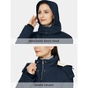 WenVen Women’s Winter Warm Sherpa Lined Jacket Heavy Parka Coat with Hood(Navy)