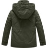 WenVen Boys’ & Girls’ Winter Cotton Fleece Lined Warm Coat Parka Jacket(Army Green)