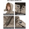 WenVen Boys’ & Girls’ Winter Cotton Fleece Lined Warm Coat Parka Jacket(Khaki)