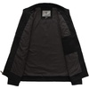 WenVen Men’s Spring Canvas Military Jacket Casual Lightweight Cotton Coat(Black)