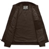 WenVen Men’s Spring Canvas Military Jacket Casual Lightweight Cotton Coat(Brown)