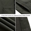 WenVen Men’s Spring Canvas Military Jacket Casual Lightweight Cotton Coat(Green)