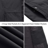 WenVen Men’s Spring Canvas Military Jacket Casual Lightweight Cotton Coat(Grey)