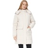 Wenven Women’s Winter Warm Puffer Coat Thicken Long Parka Jacket with Hood(Beige)