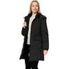 Wenven Women’s Winter Warm Puffer Coat Thicken Long Parka Jacket with Hood(Black)