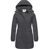 Wenven Women’s Winter Warm Puffer Coat Thicken Long Parka Jacket with Hood(Charcoal Heather)